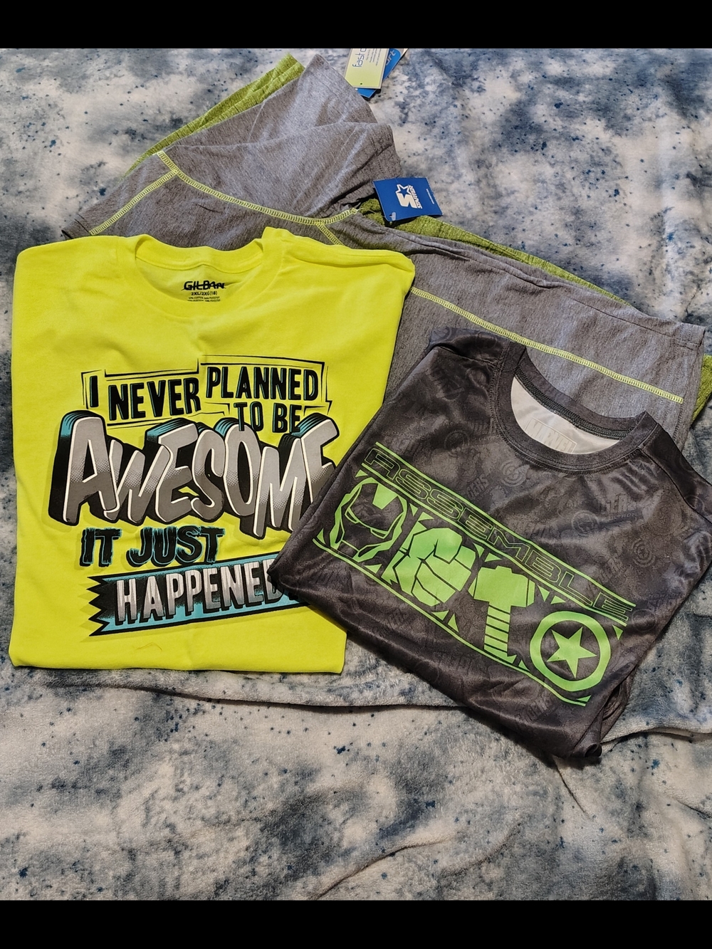 Boys 4pc Bundle Electric Green Set